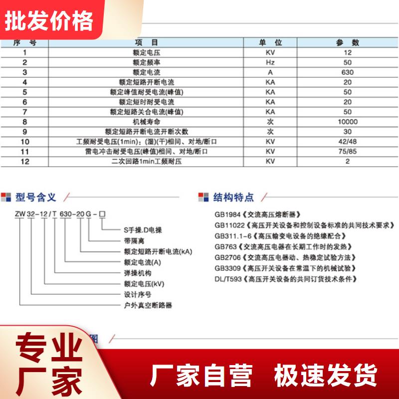 【】柱上断路器ZW32-12G/1250-25今年新款